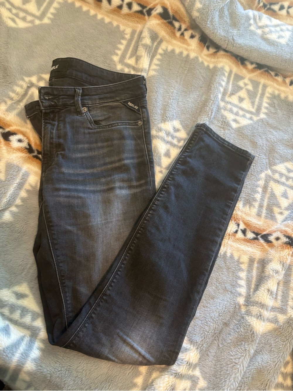 Replay men’s Skinny Jeans - Dark  Wash